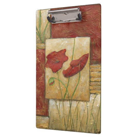 Porte-bloc Peinture florale avec les courses évidentes de (Gauche)