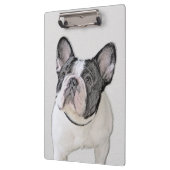 Porte-bloc Peinture française de Bulldog (Pied de broche) - A (Gauche)