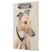 Porte-bloc Peinture Greyhound - Cute Original Chien Art (Gauche)