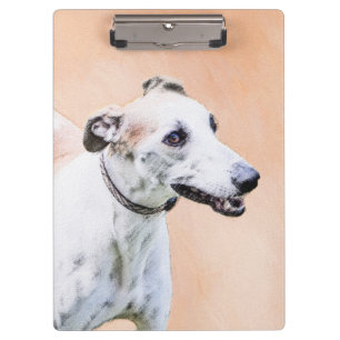Porte-bloc Peinture Greyhound - Cute Original Chien Art