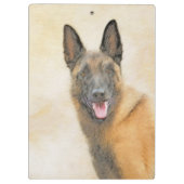 Porte-bloc Peinture Malinoise belge - Cute Original Chien Art (Dos)