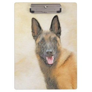 Porte-bloc Peinture Malinoise belge - Cute Original Chien Art