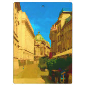 Porte-bloc Peinture numérique de Bucarest (Dos)