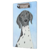 Porte-bloc Peinture pointeur germanique - Art original (Gauche)