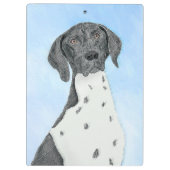 Porte-bloc Peinture pointeur germanique - Art original (Dos)