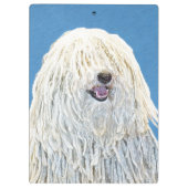 Porte-bloc Peinture Puli - Cute Original Chien Art (Dos)