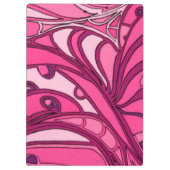 Porte-bloc Peinture rose abstraite de panneau (Dos)