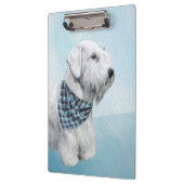 Porte-bloc Peinture Sealyham Terrier - Cute Original Chien Ar (Gauche)