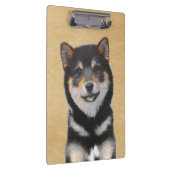 Porte-bloc Peinture Shiba Inu (Noir et Tan) - Art Chien (Swatch)
