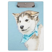 Porte-bloc Peinture Sibérienne Husky Puppy - Art Chien origin (Devant)