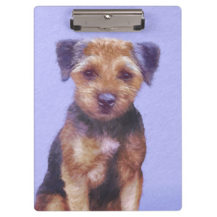 Porte-bloc Peinture sur la frontière de Terrier - jolie art o