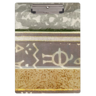 Porte-bloc Peinture tribale contemporaine de motif