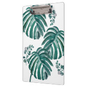 Porte-bloc Peinture tropicale à feuilles vertes botaniques (Gauche)