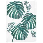 Porte-bloc Peinture tropicale à feuilles vertes botaniques (Dos)