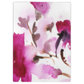 Porte-bloc Peintures florales abstraites 4 d'aquarelle (Dos)