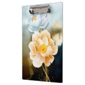Porte-bloc Peonies et Parties scintillant d'or (Gauche)
