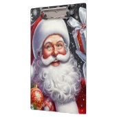 Porte-bloc Père Noël classique avec présent & ornements (Gauche)