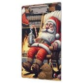 Porte-bloc Père Noël dort Noël (Gauche)