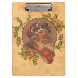 Porte-bloc Père Noël Leyendecker Antique Victorien