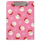 Porte-bloc Père Noël rose (Devant)