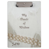 Porte-bloc Perles élégantes de la Sagesse Stylish (Devant)