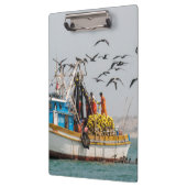 Porte-bloc Pérou, Los Organos. Bateau De Pêche À Los Organos (Gauche)