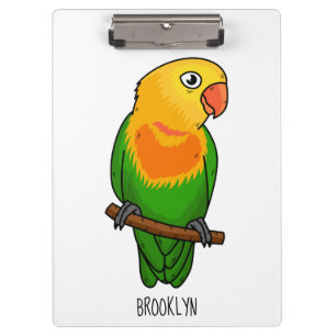 Porte-bloc Perroquet de caricature mignon lovebird