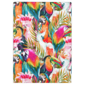 Porte-bloc Perroquets et monogramme des palmettes | (Dos)