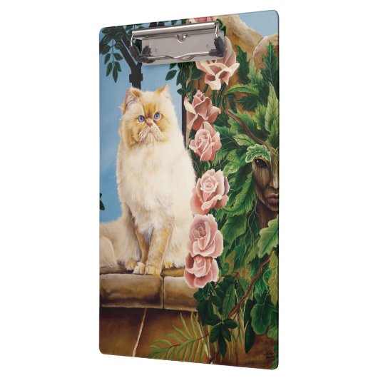 Porte-bloc Perse Chat Rose Dryad (Gauche)