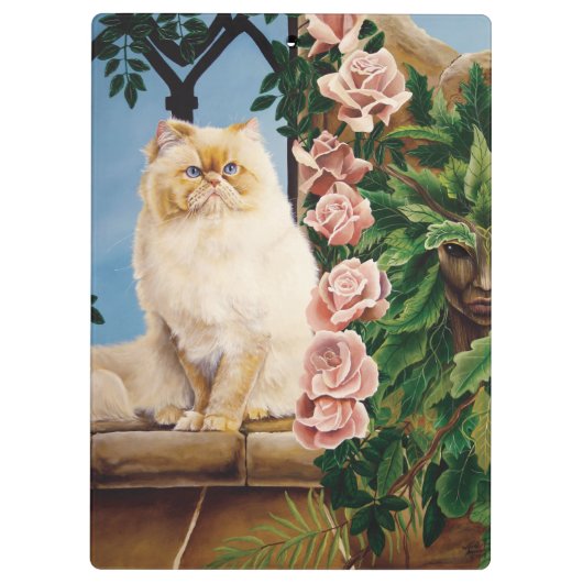 Porte-bloc Perse Chat Rose Dryad (Dos)