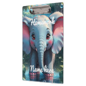 Porte-bloc Personalised Cute Elephant in the Rain (Gauche)