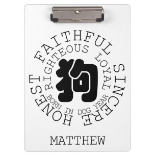 Porte-bloc Personalité Chien Chinois Zodiac Chien Nom de l'an