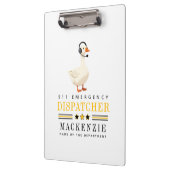 Porte-bloc Personalized 911 Dispatcher Goose With Headset (Gauche)