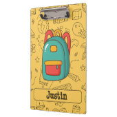 Porte-bloc Personalized Back to School Backpack & Doodles (Gauche)