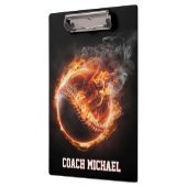 Porte-bloc Personalized  Baseball Ball on Fire (Gauche)