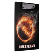 Porte-bloc Personalized  Baseball Ball on Fire (Swatch)