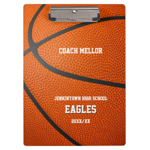 Porte-bloc personalized basketball coach