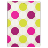 Porte-bloc Personalized Black Polka Dot Red Apple Teacher Cli (Dos)