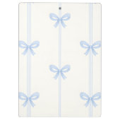 Porte-bloc Personalized Blue Bow Coquette Name Aesthetic (Dos)