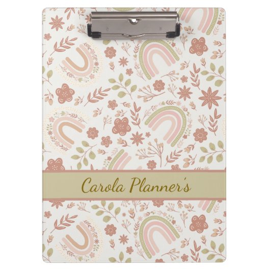 Porte-bloc Personalized Boho Rainbow (Devant)