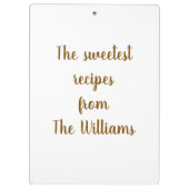 Porte-bloc Personalized Clipboard (Dos)