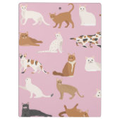 Porte-bloc Personalized Cute Pink Cat Pattern Gift Cat Lover (Dos)