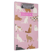 Porte-bloc Personalized Cute Pink Cat Pattern Gift Cat Lover (Swatch)
