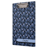 Porte-bloc Personalized Feather Clipboard | Blue Pattern (Gauche)