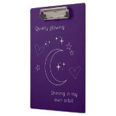 Porte-bloc Personalized Line Art Celestial Purple Clipboard (Gauche)