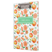 Porte-bloc Personalized Monogram Watercolor Oranges Citrus (Gauche)