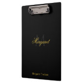 Porte-bloc Personalized Name with Stylish Monogram Black (Gauche)