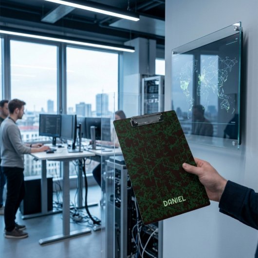 Porte-bloc Personalized Tech Circuit Modern Clipboard