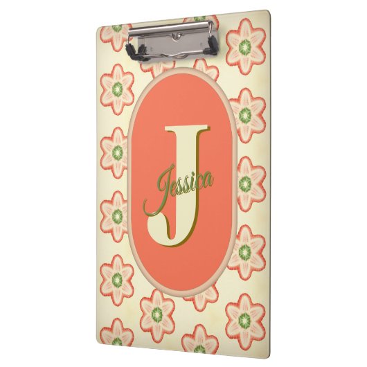 Porte-bloc Personnalisable Moderne Porte - bloc Monogramme (Gauche)