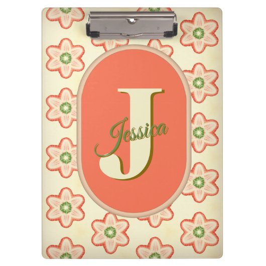 Porte-bloc Personnalisable Moderne Porte - bloc Monogramme (Devant)